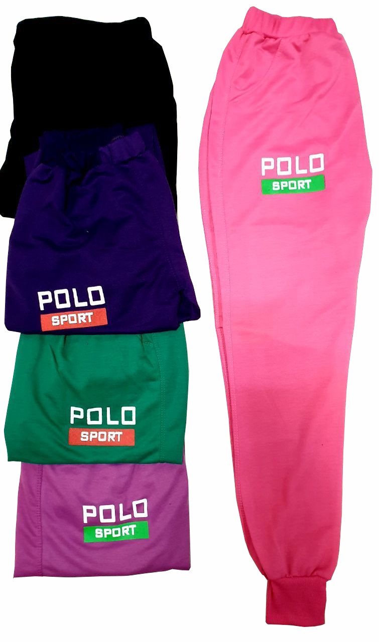 شلوار کمر و دمپا کش بافت طرح POLO